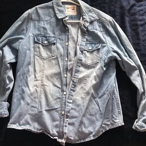 button down denim